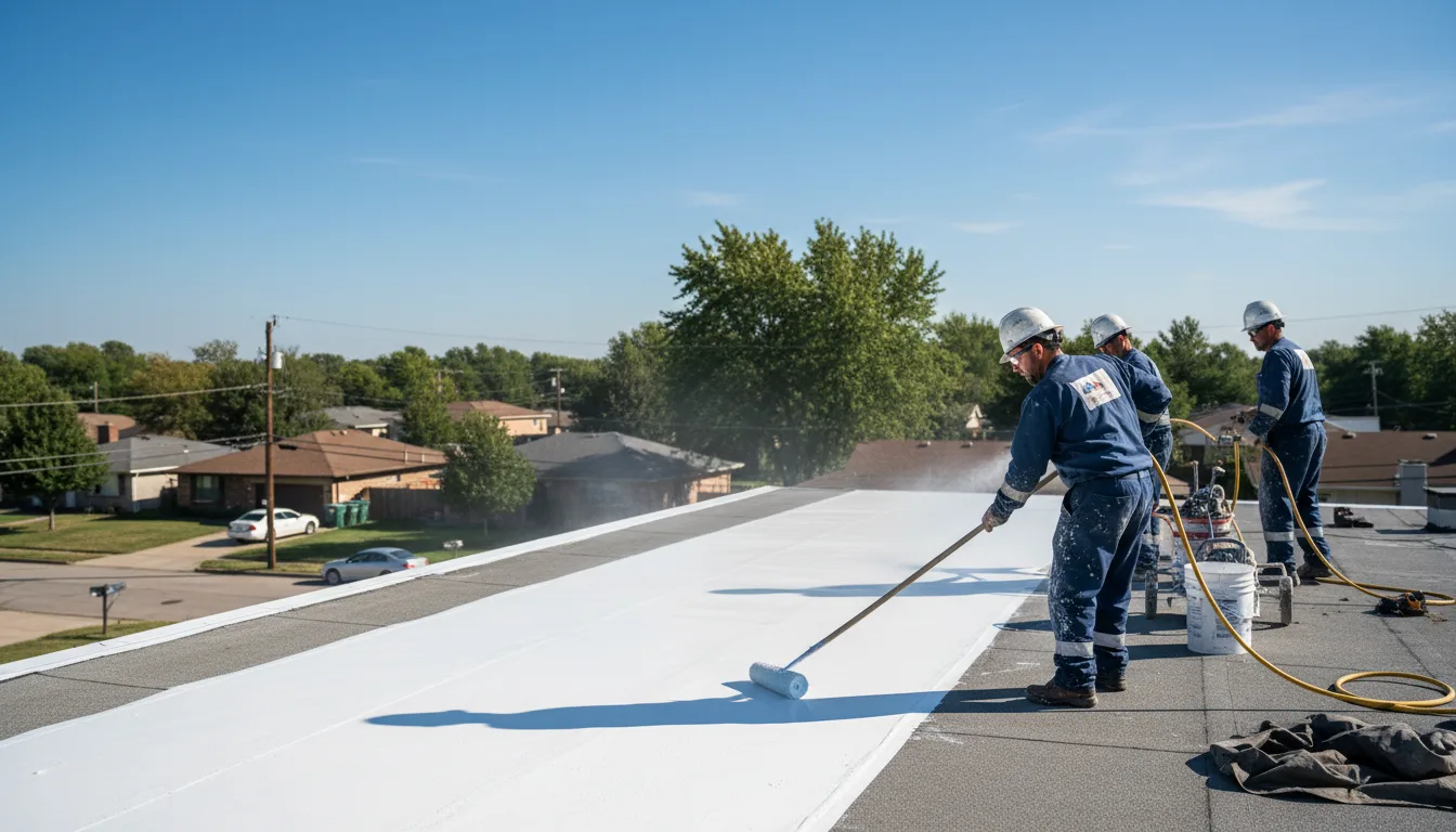 Commercial roof coating in Nevada, TX near me